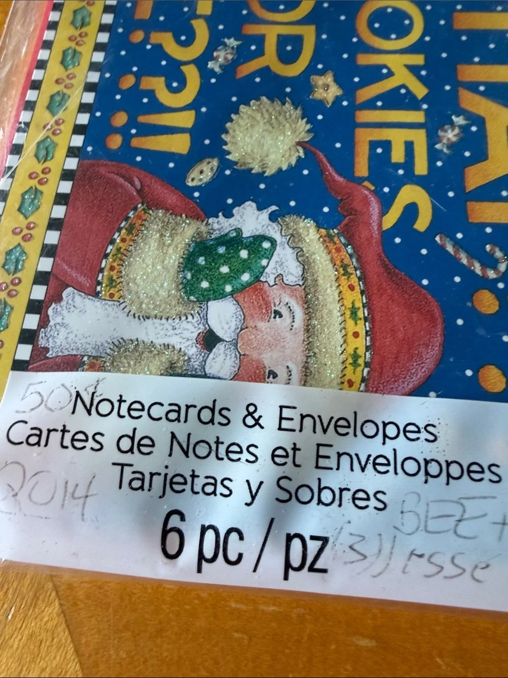 Mary Engelbreit Blue Polka Dot & Festive Holiday Notecards